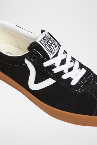 Baskets en cuir Sport Low - Noir - Vans