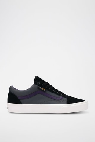 Baskets en cuir Old Skool - Noir et violet - Vans