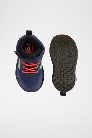 Baskets montantes en nubuck MTE Mini Crest - Violet foncé et vert fluo - Vans