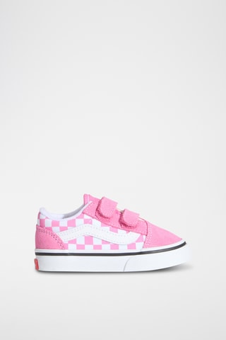 Baskets en nubuck Old Skool V - Rose et blanc