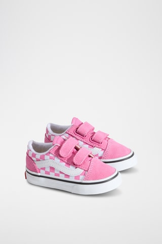 Baskets en nubuck Old Skool V - Rose et blanc