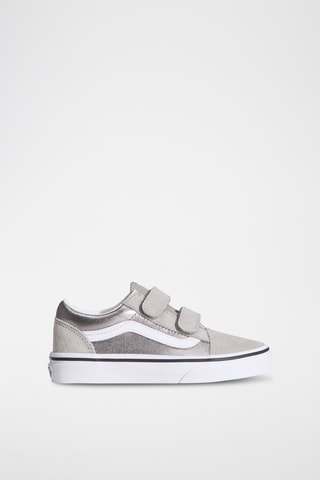 Baskets en nubuck Old Skool V - Gris clair et argenté