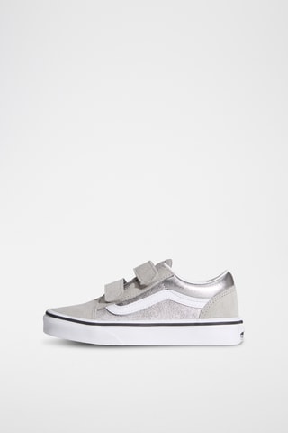 Baskets en nubuck Old Skool V - Gris clair et argenté