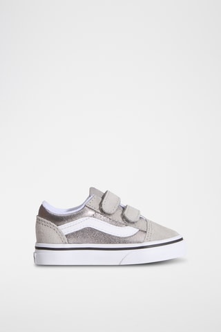 Baskets en nubuck Old Skool V - Gris clair et argenté