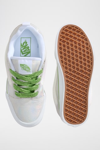 Baskets en nubuck Knu Skool - Blanc