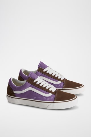 Baskets en nubuck Old Skool - Violet et marron