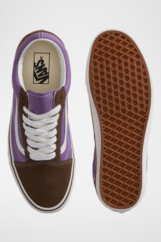 Baskets en nubuck Old Skool - Violet et marron