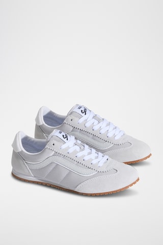 Baskets en nubuck Super Lowpro - Gris clair