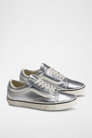 Baskets en cuir Old Skool - Argenté