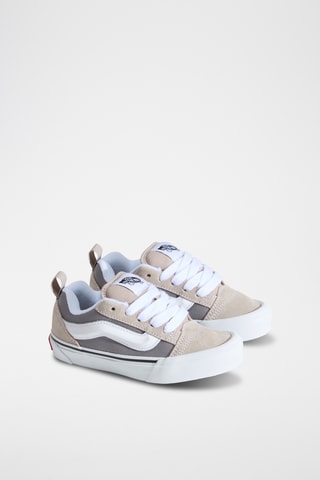Baskets en nubuck Knu Skool - Gris et beige