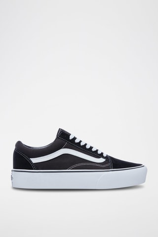 Baskets plateformes en cuir Old Skool Platform - Noir