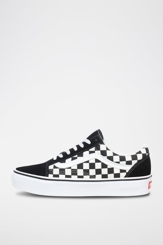 Baskets plateformes en cuir Old Skool Platform - Noir et blanc