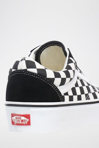 Baskets plateformes en cuir Old Skool Platform - Noir et blanc