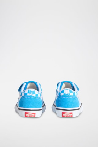 Baskets en nubuck Old Skool V - Ciel et blanc