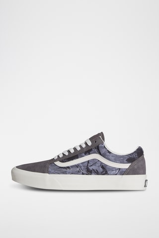 Baskets Old Skool en cuir - Gris foncé