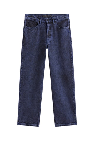 Jean baggy Check-5 - Indigo chiné