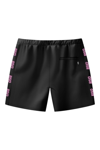 Short de bain Daily AOP Sideline - Rose et noir