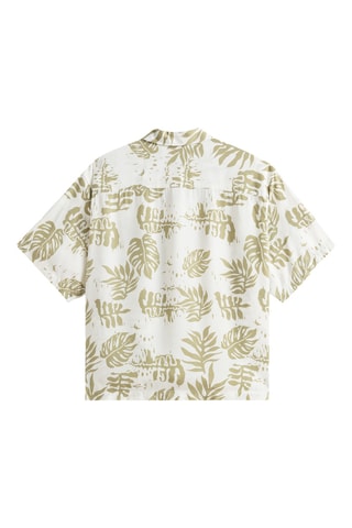 Chemise Van Doren Printed Camp - Ecru