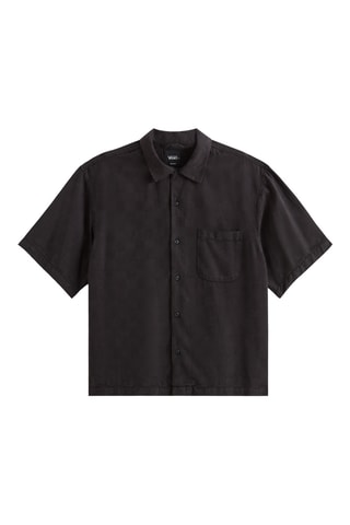 Chemise Doren Tencel Check - Noir
