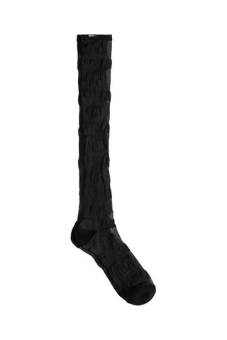 Chaussettes hautes Enthusiast Sheer - Noir