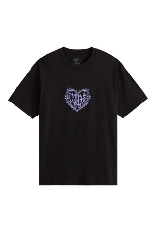 T-shirt loose Barbed Heart - Noir