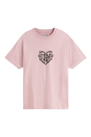T-shirt loose Barbed Heart - Rose