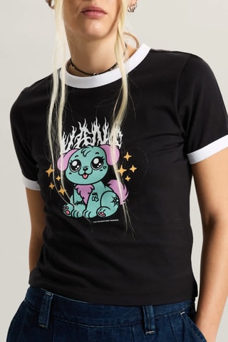 T-shirt Puppy - Noir
