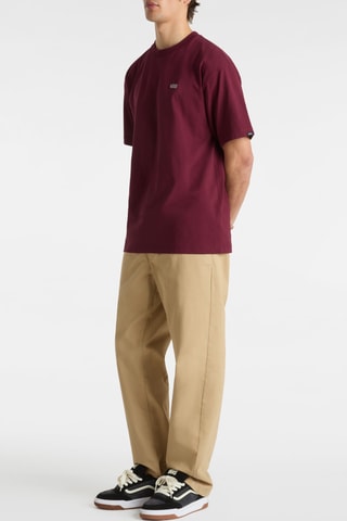 T-shirt loose Left Chest II - Bordeaux