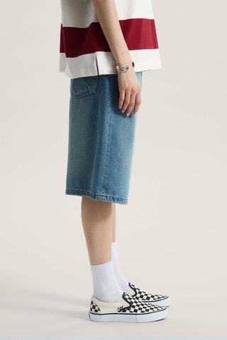 Short baggy en jean Cinched - Bleu clair