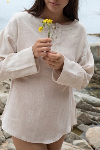 Linnen Blouse - Roze