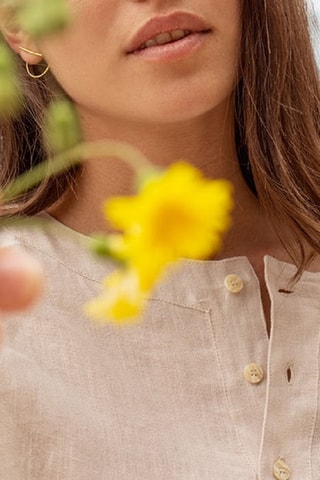 Linnen Blouse - Roze