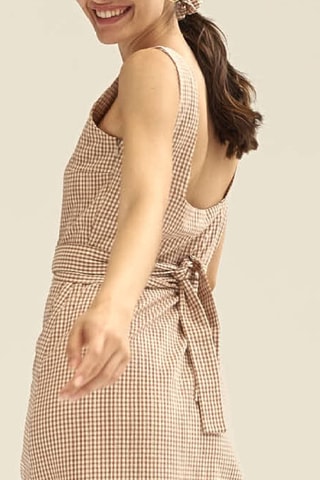 Mouwloze Midi-jurk - Roze