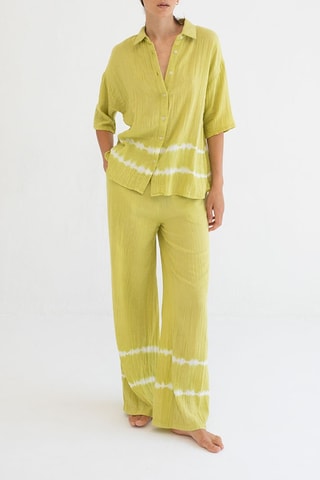 Biologisch Katoenen Oversized Blouse - Blauw