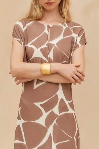 Midi-jurk - Beige