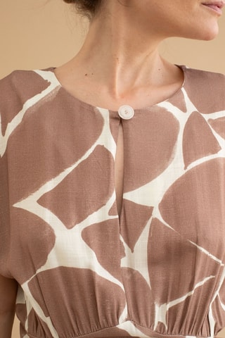 Midi-jurk - Beige
