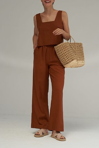 Linnen Broek - Bruin