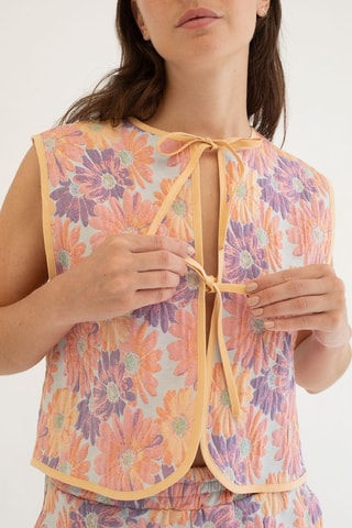 Mouwloos Dubbelzijdig Vest - Roze