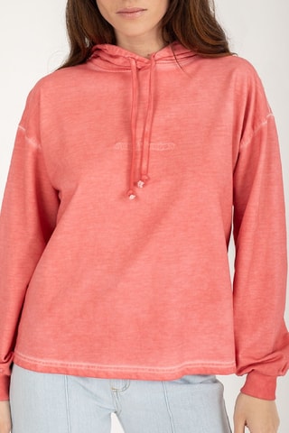 Sweater met Capuchon - Koraalrood