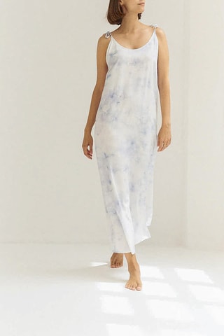 Lange Mouwloze Jurk - Blauw