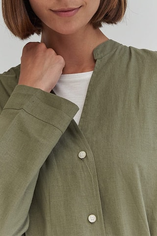 Linnen Blouse-jurk - Groen