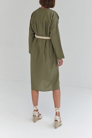 Linnen Blouse-jurk - Groen