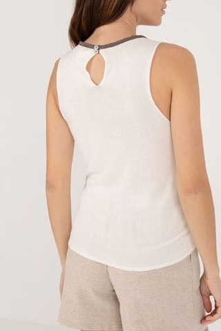 Mouwloze Top - Blauw