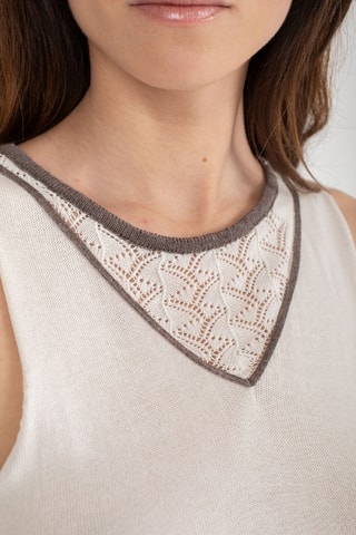 Mouwloze Top - Blauw