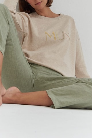 Biologisch Katoenen Sweater - Beige