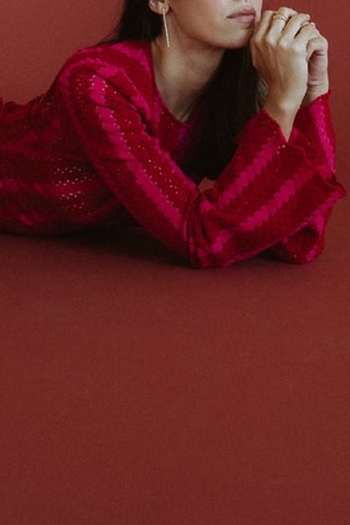 Midi-jurk - Fuchsia
