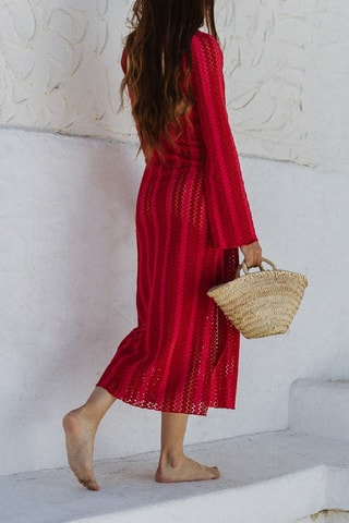 Midi-jurk - Fuchsia