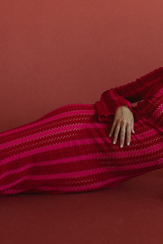 Midi-jurk - Fuchsia