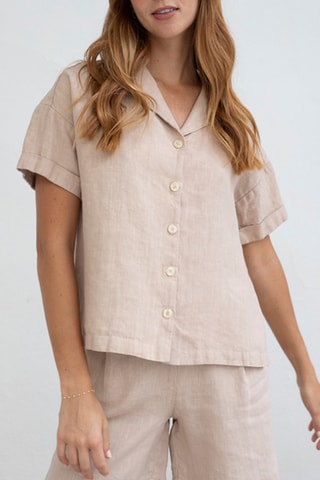Linnen Blouse - Beige