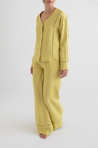 Linnen Blouse - Groen