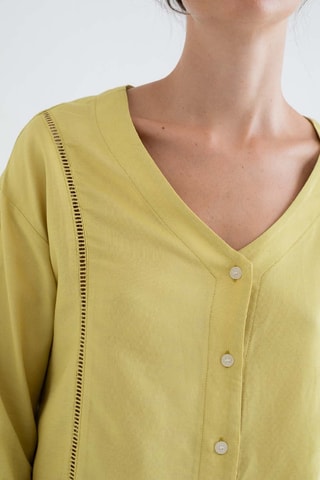 Linnen Blouse - Groen